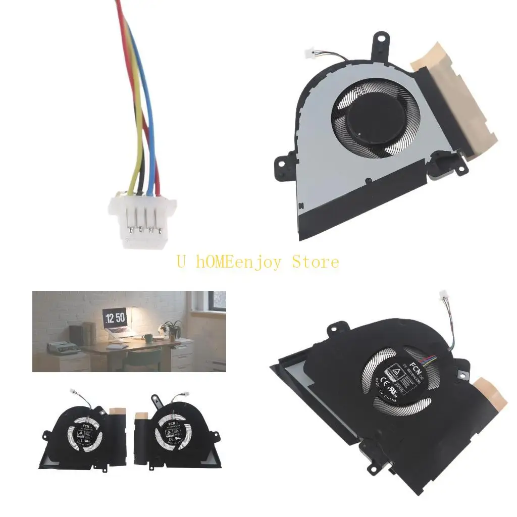 B0KF Laptop CPU GPU Radiator for DC 12V 1A 4 pin 4-wires for TUF F15 FX516
