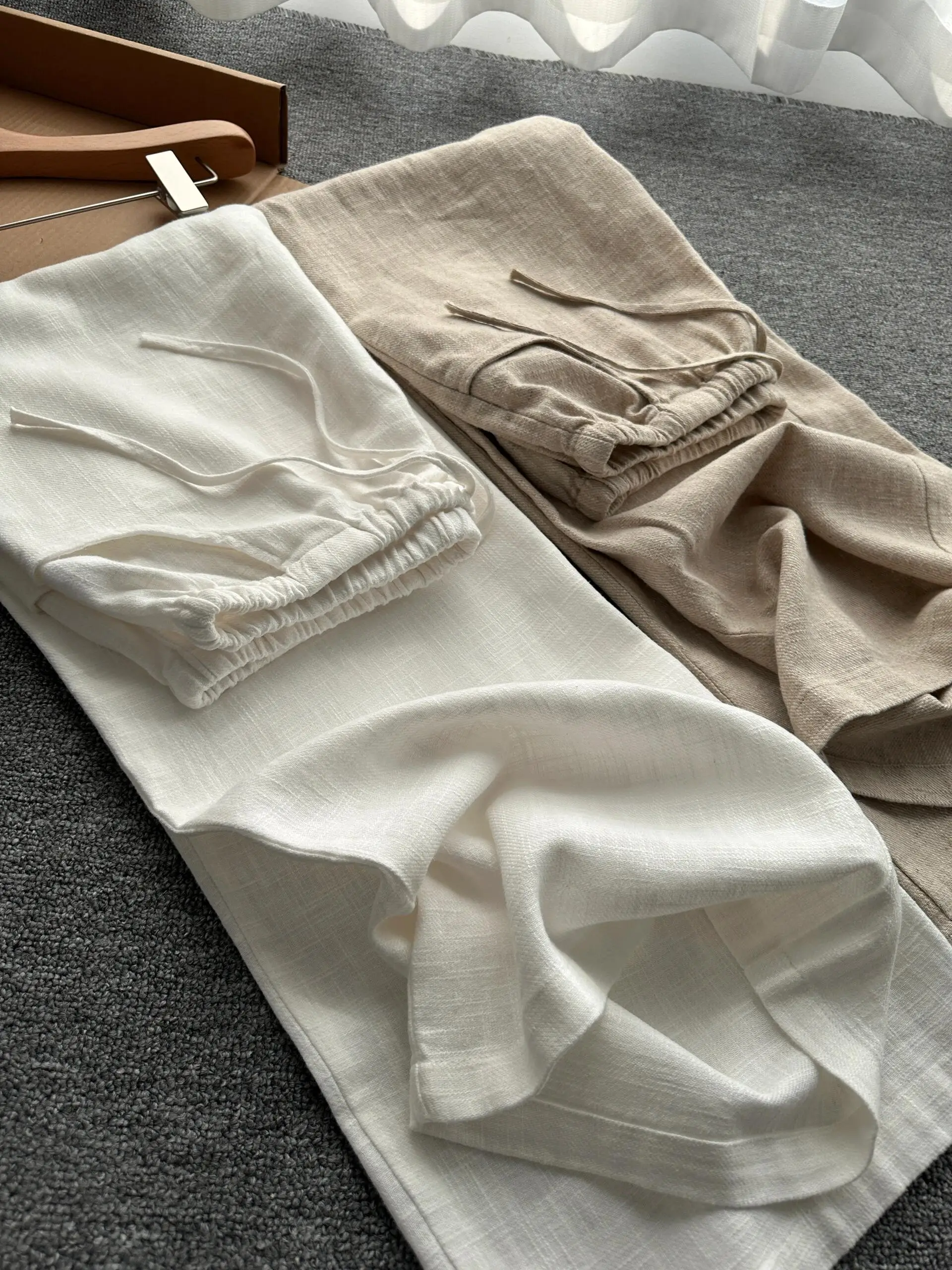 

Рекомендованные Эмили Клуд льняные брюки с высокой талией, свободного кроя, прямые, широкие, для женщин больших размеров