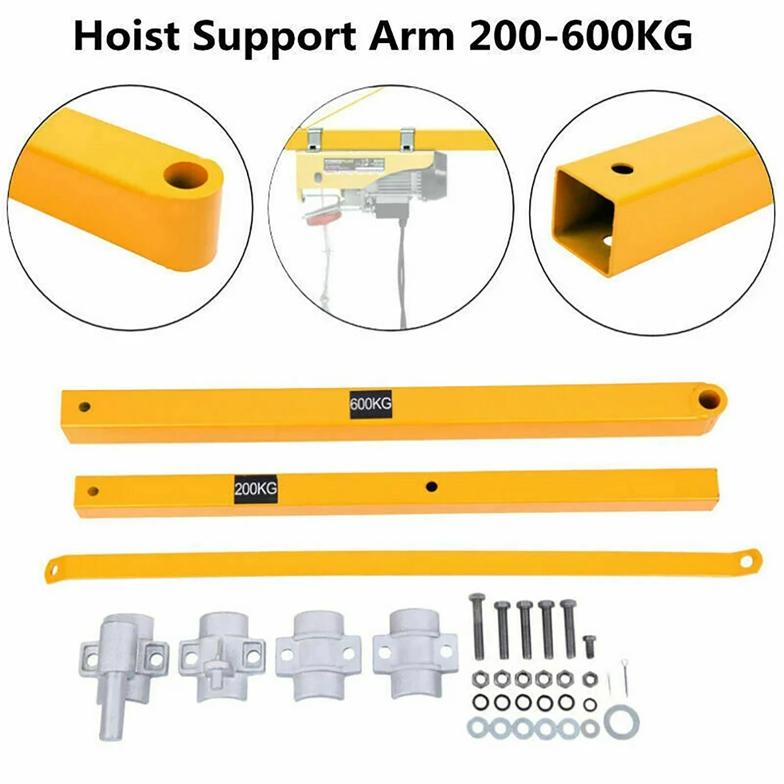 Electric Hoist Swing Support Arm 200-600Kg Motor Crane Beugel 75cm to 110cm Hoist Support Arm Bracket