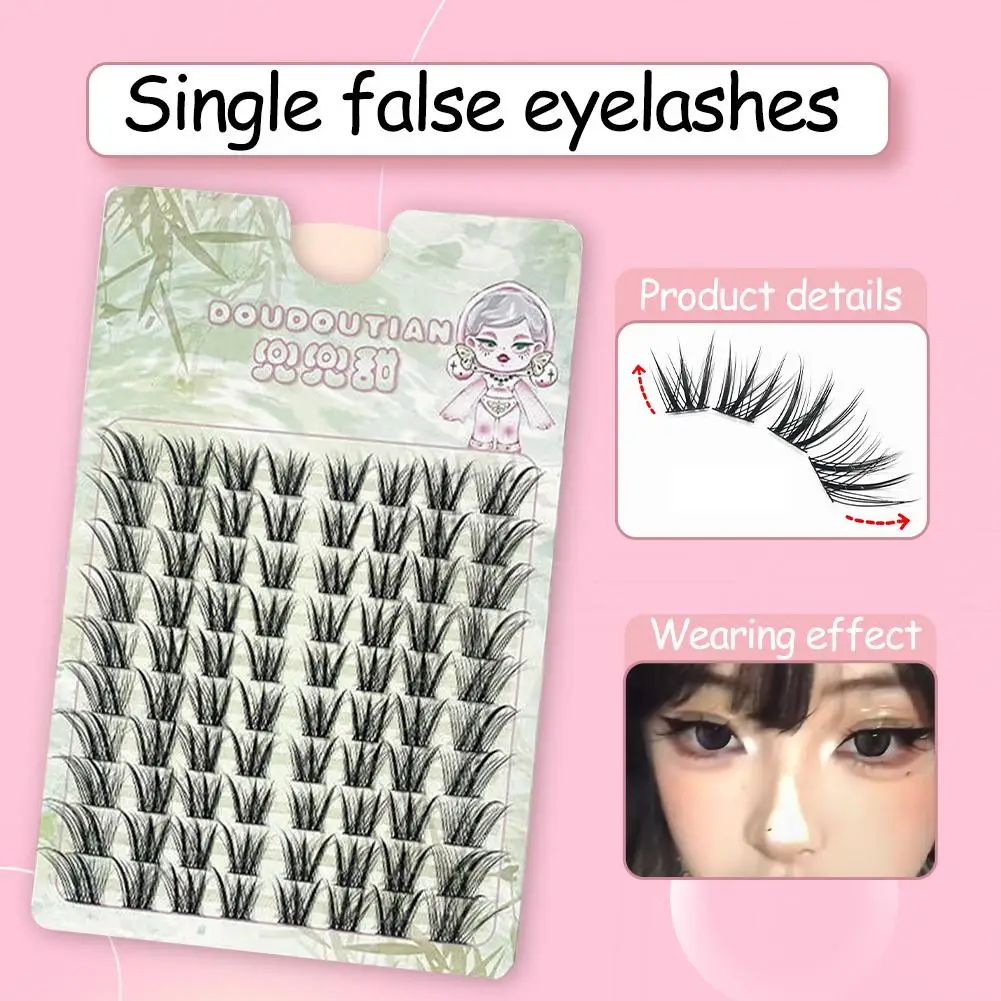 Faux cils à charme Oriental, cils naturels de Style chat ailé effet oeil de renard, Extensions de Volume oculaire chinois Wis X9Y7