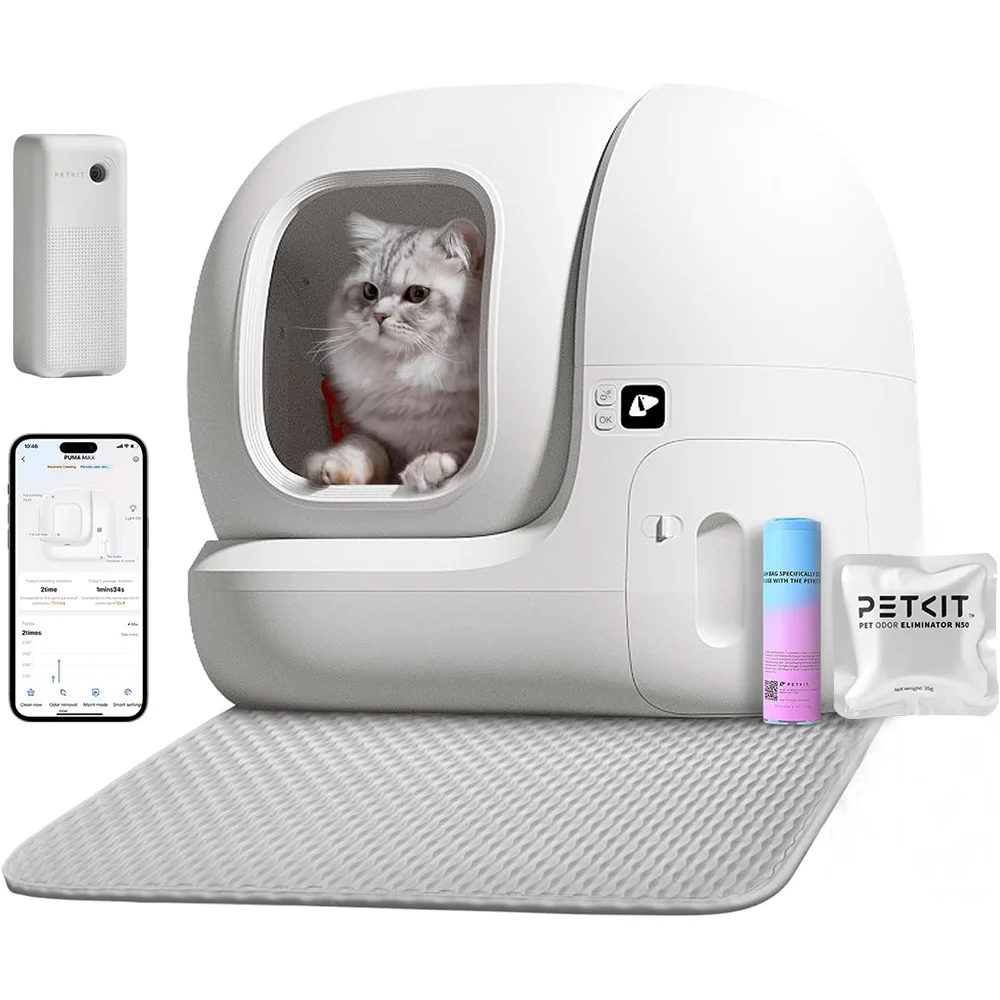 PETKIT PURA MAX-2 自動スマート猫トイレ自動洗浄 75L ペット猫トイレ