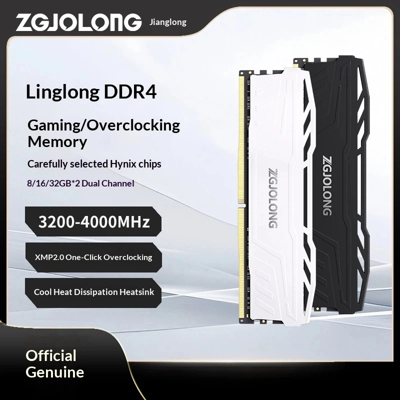 Fmouse Zgjolong Linglong I9 Ddr4 Desktop Ram 16gx2 32gb 3200mhz 3600mhz Hynix Original Chip Heatsink Xmp Support For Pc Gaming