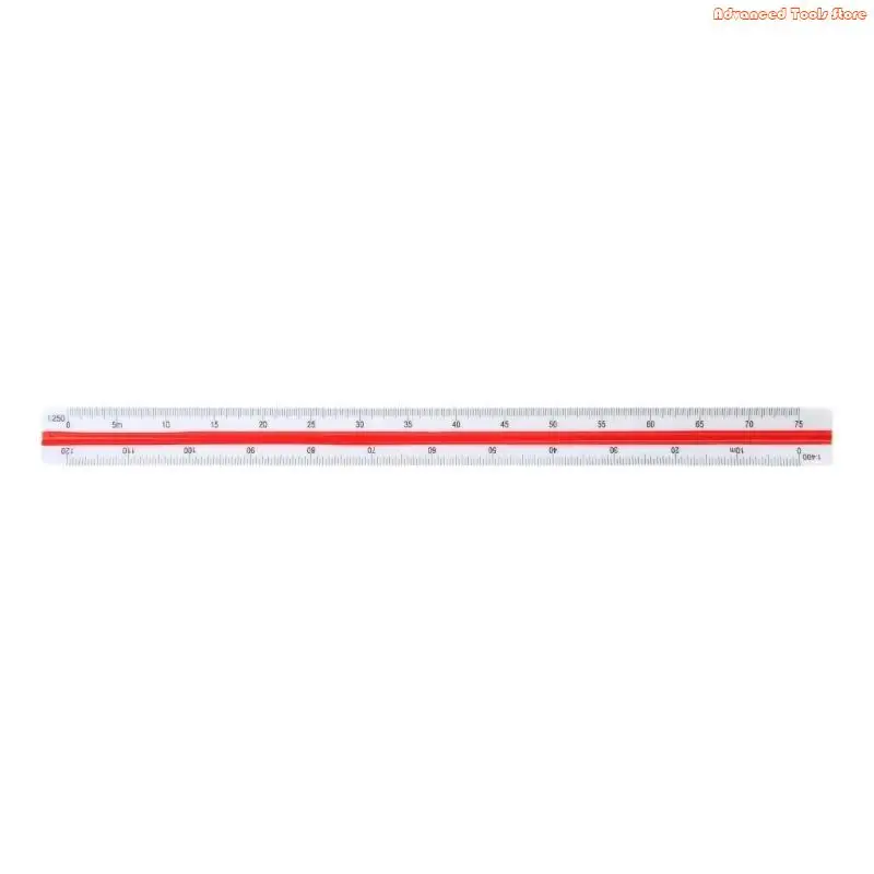 Architectural Ruler Triangular Scale Ruler Drafting Ruler Architecture Ruler 1:100, 1:200, 1:250, 1:300, 1:500 W91B
