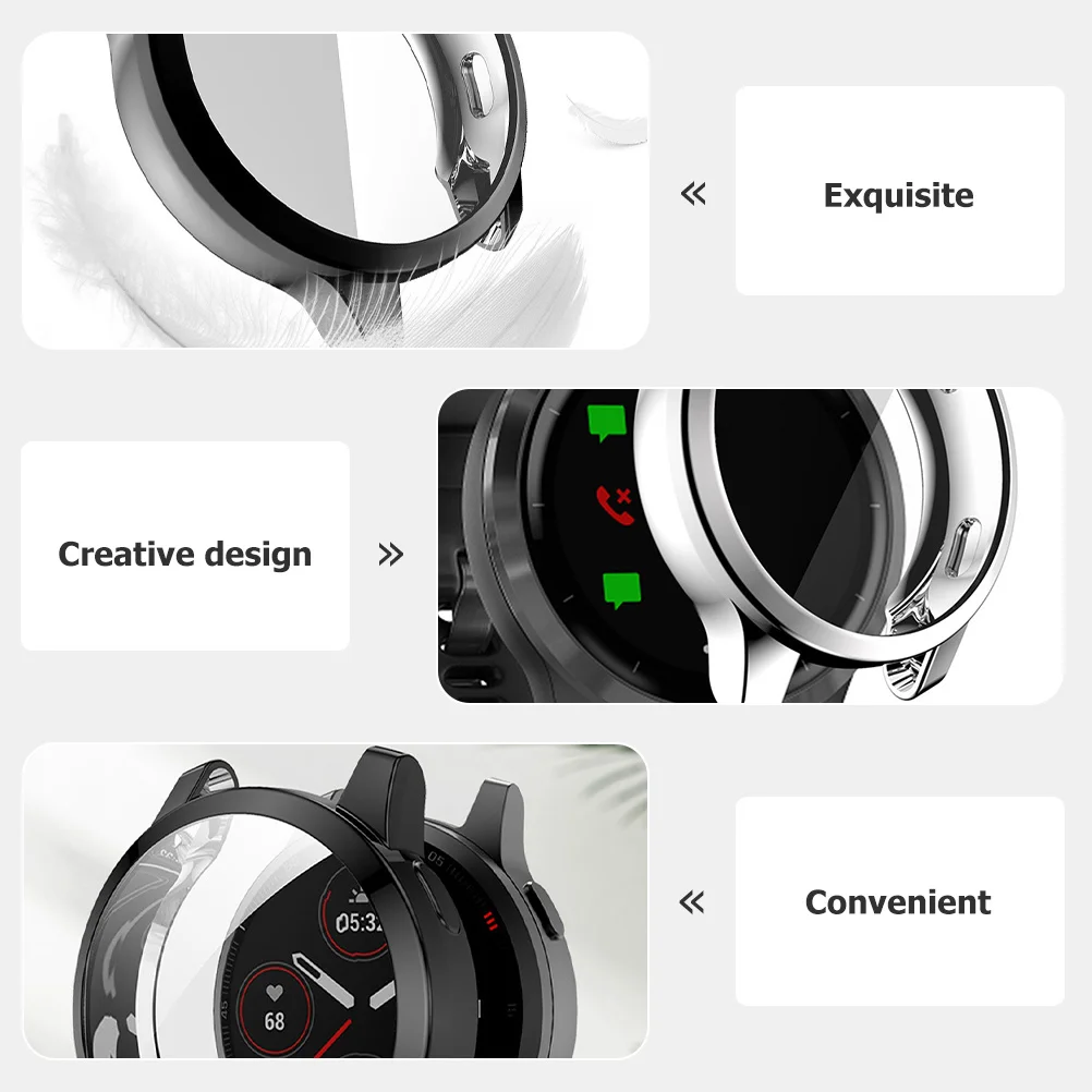 

6 шт., защитный чехол для экрана часов из ТПУ, легкий защитный чехол от царапин для Venu 2s Vat 4s, чехол для экрана часов