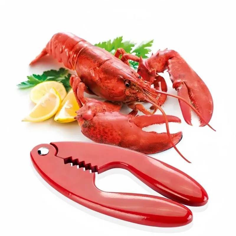 Aluminum Alloy Lobster Crackers Portable Kitchen Utensils Seafood Tools Shrimp Fruit Pliers Lobster Clamp Clip For Home Kitchens