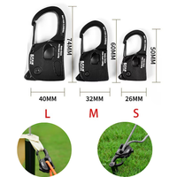 Tent Rope Tightener Camping Aluminum Alloy Ropes Buckle Tent Cord Adjuster Outdoor Survival Tools Ratchet Hangers Tent Suppies