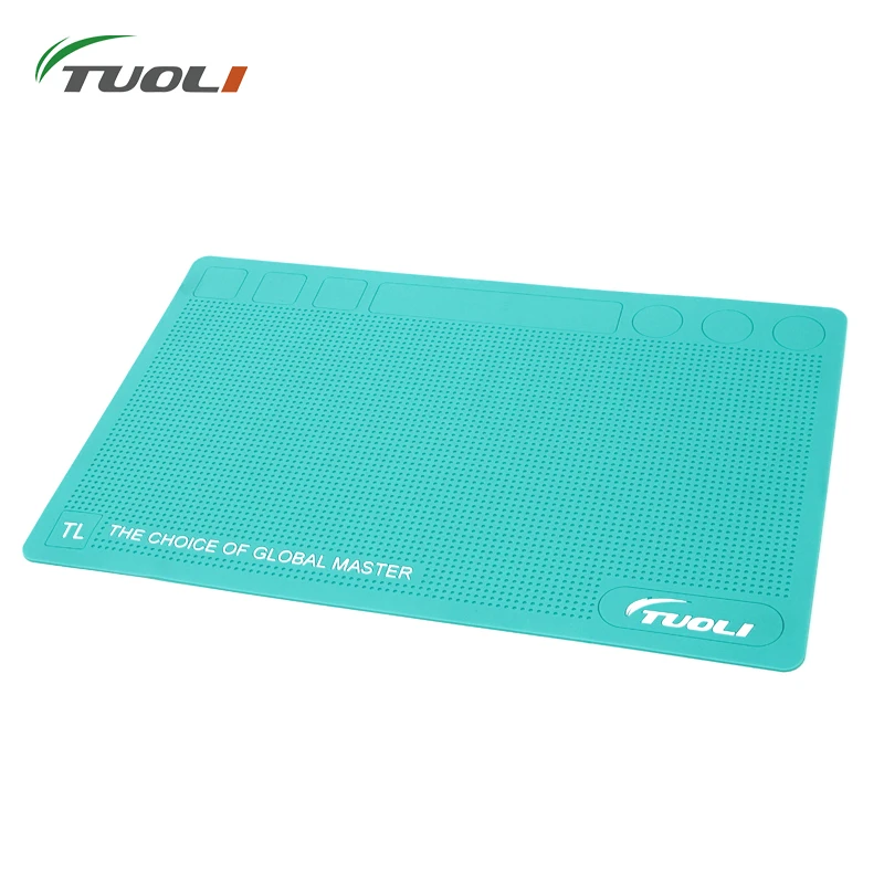 Imagem -03 - Almofada Especial do Silicone de Tuoli com Filme Resistente de Alta Temperatura da Isolação Térmica Antiderrapante da Multi-função Magnética do Telefone Móvel