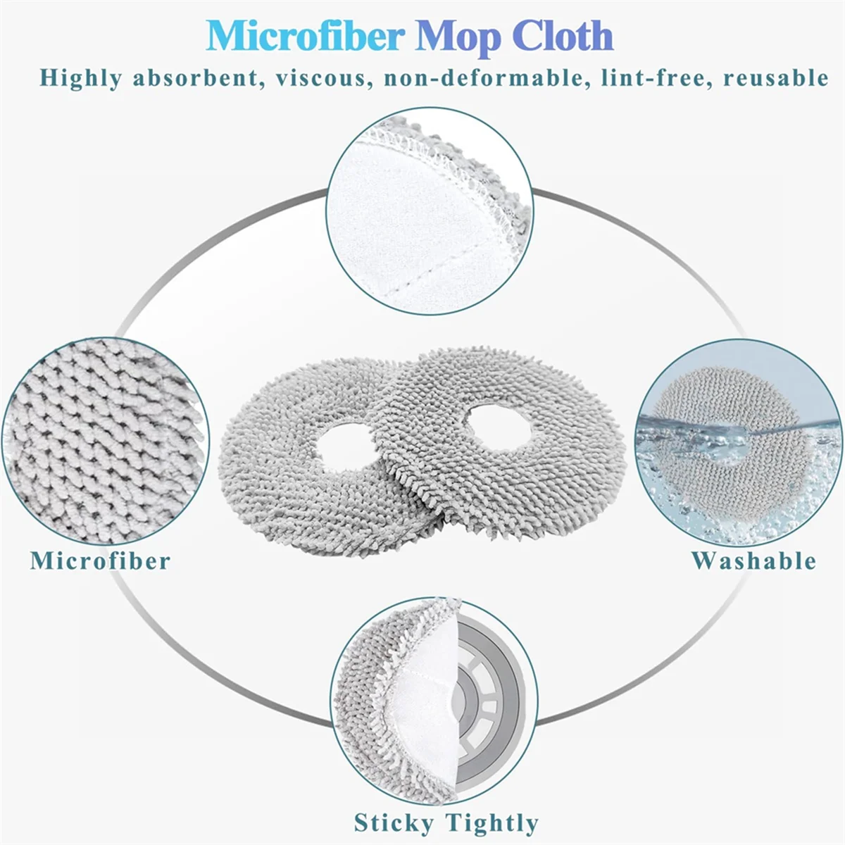 مجموعة ملحقات للمكنسة الكهربائية Dreame Tech L10S Ultra /L10 Ultra Robot، فرشاة رئيسية لمرشح Hepa وفرشاة جانبية وسادات ممسحة وأكياس الغبار - A19G