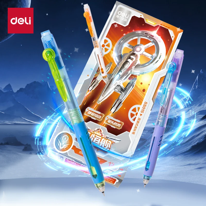 

Deli 3/6/9pcs 0.5mm Black Ink Quick-drying Gel Pens Office Supplies Stationery Signing Pen School Student Supplies Gift