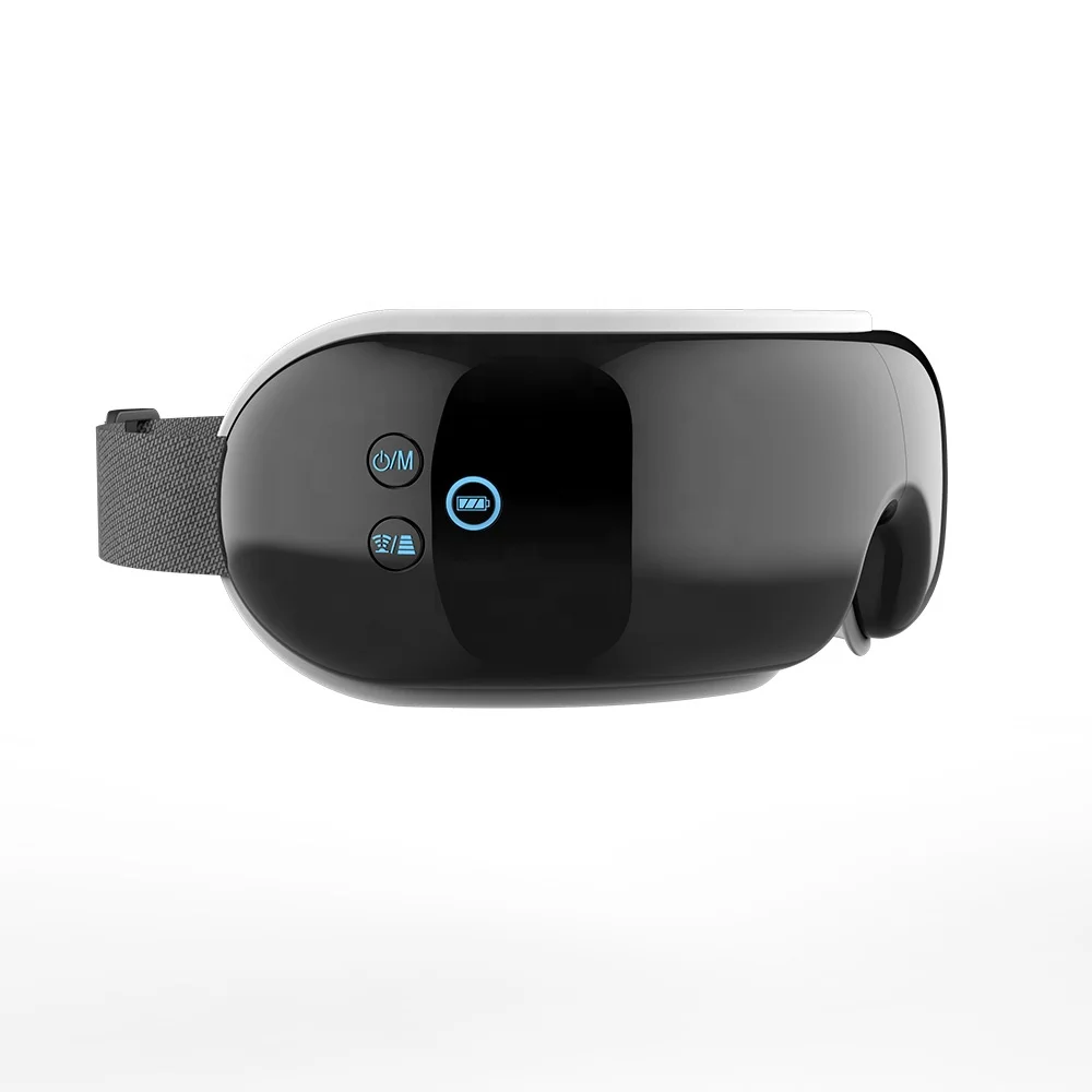 

OEM-массажер для глаз с подогревом и давлением воздуха, таймер красного света, 4 режима, 5 регулируемых уровней для расслабления глаз, домашнего использования