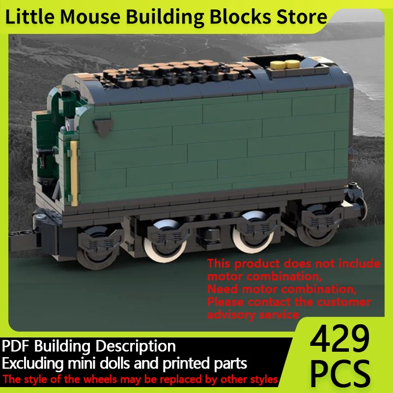 

City Car Model MOC Building Bricks Emerald Night Class A2 Locomotive Modular Technology Gifts Holiday Assemble Children Toy Suit