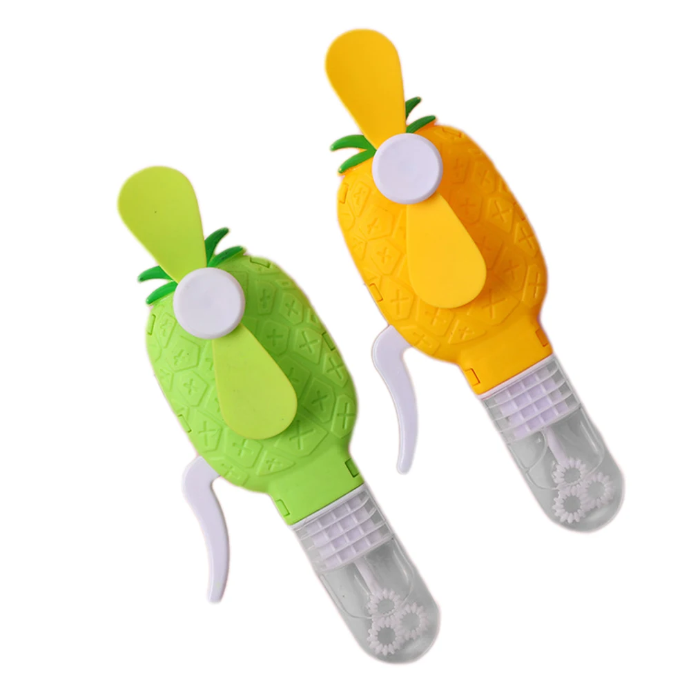 Multifunctional Hand Fan Bubble Fan Manual Fan Cartoon Fruit Shape Hand Fan Home Appliance Low Noise Adjustable Speed