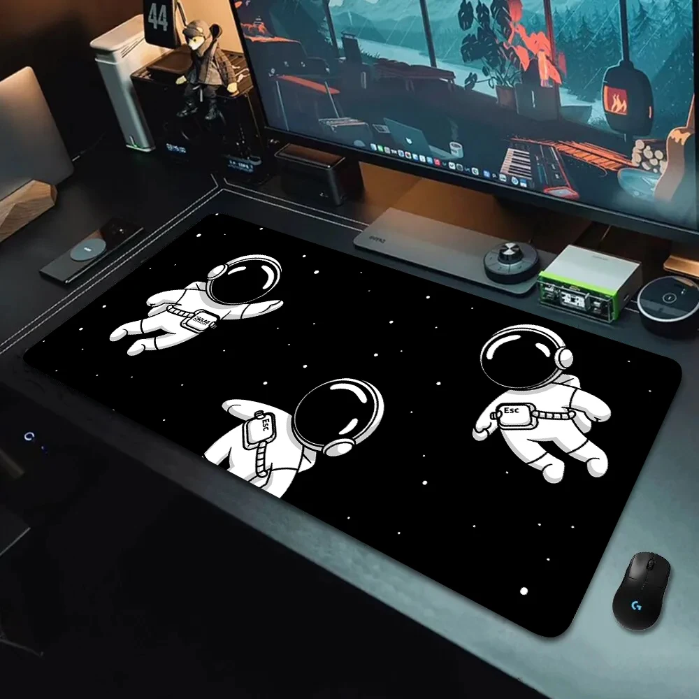 Astronaut Starry Sky Design Large Size Rubber Anti- Slip Mouse Mat Computer Laptop Accessories Keyboard Desktoppad Office Supply