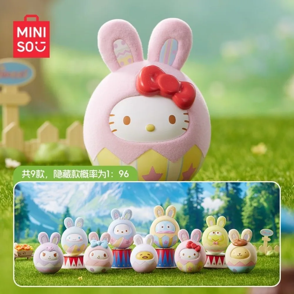 

Genuine New Sanrio Characters Rabbit Fun Egg Series Blind Box Kuromi Kitty Surprise Box Anime Figure Mystery Box Easter Gift