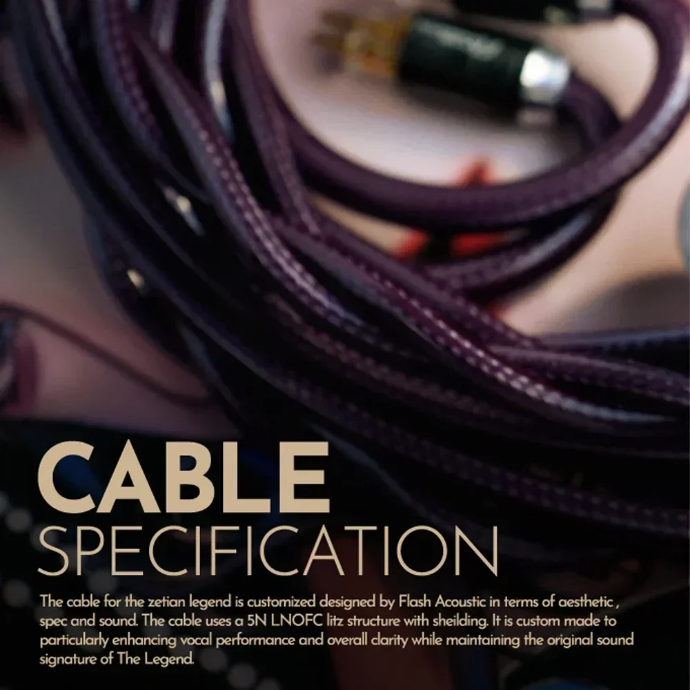 TANGZU Zetian Wu The Legend 14.2 مللي متر + 6 مللي متر ثنائي مستو هجين سائق داخل الأذن سماعة مراقب IEM 0.78 مللي متر سماعات أذن سلكية قابلة للفصل