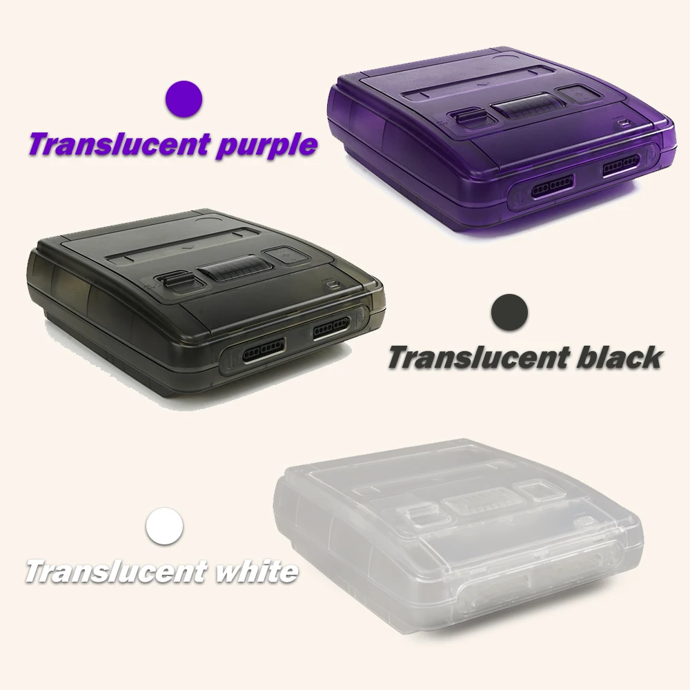 SFC Replacement Case SFC Transparent Box For Super Famicom Console Super NES Game Console