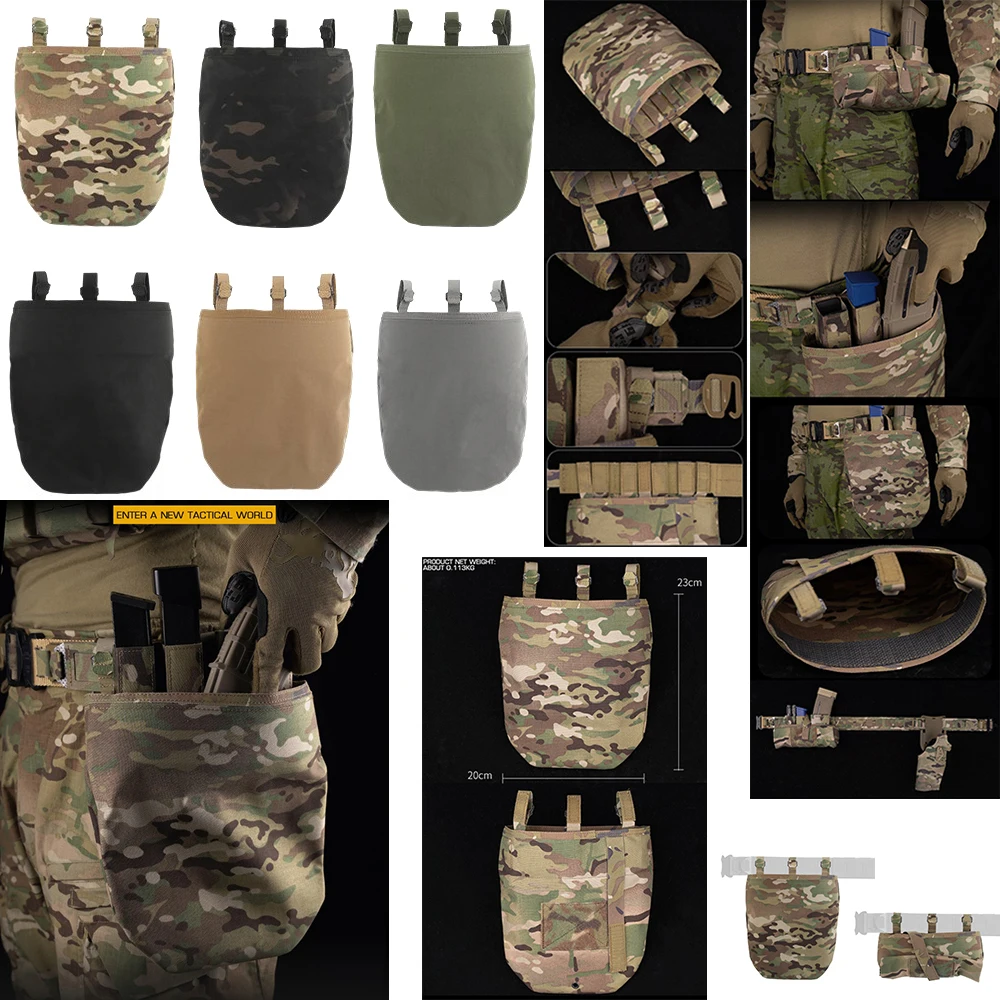

NEW Tactical Hunting Accessories Molle Pouch PHC Recycling Bag Folding Storage ,Easy to Use, MOLLE Magazine Box Recycling Bag