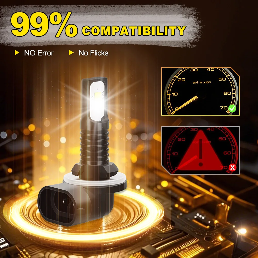 ROADSUN LED Canbus Fog Light for Hyundai Santa Fe 2 — view 5