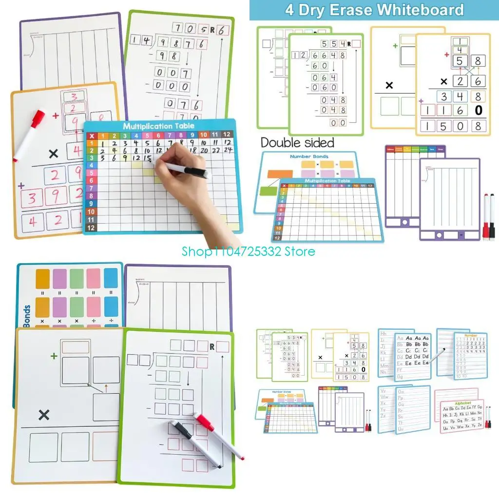 P5EA Rewritable Note Taking Board Reusing Surfaces Dry Erases Board Writing Sheet