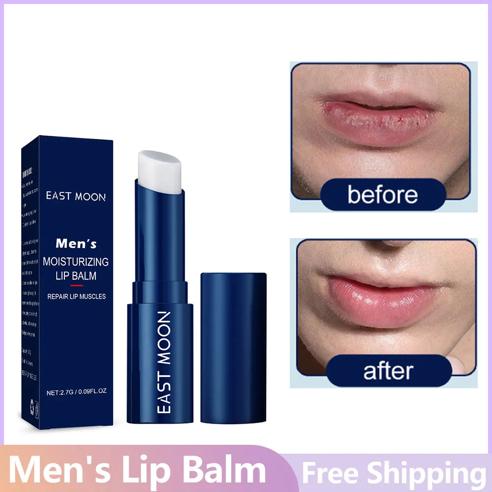 EELHOE-bálsamo labial hidratante para hombre, mantenimiento profundo, ahorro de grietas, previene grietas secas, cuidado duradero de los labios para invierno