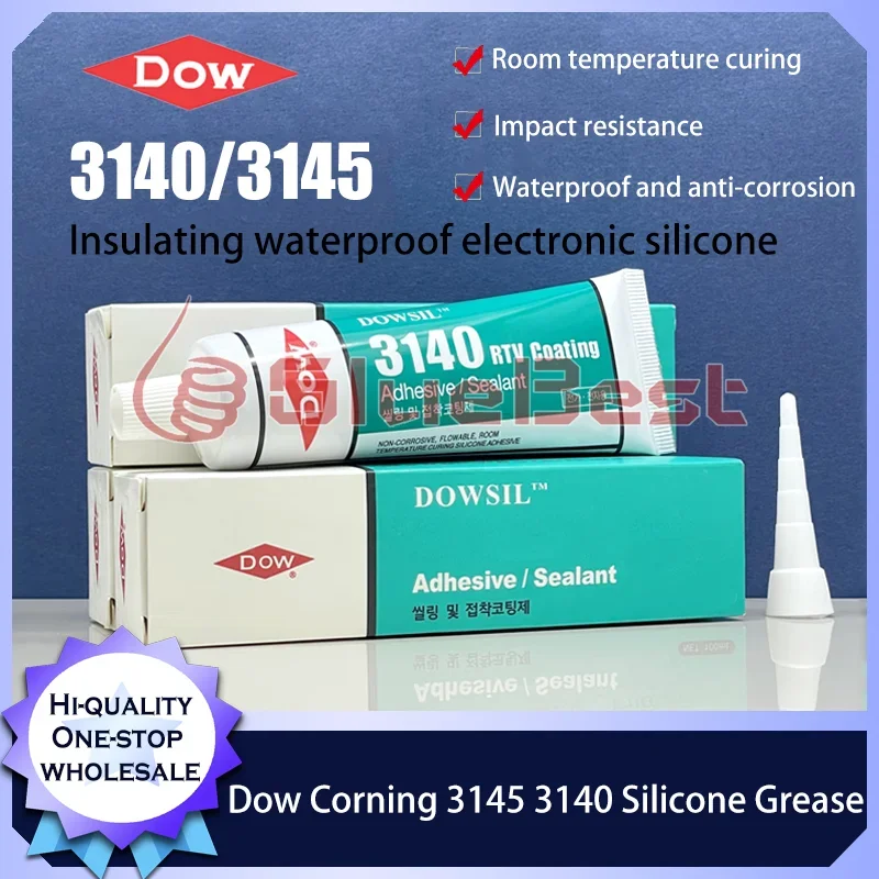 Dow Corning 3145 3140 90ml Borracha de Silicone Eletrônico Isolamento Fixo Selante Resistente à Tensão Produto Original