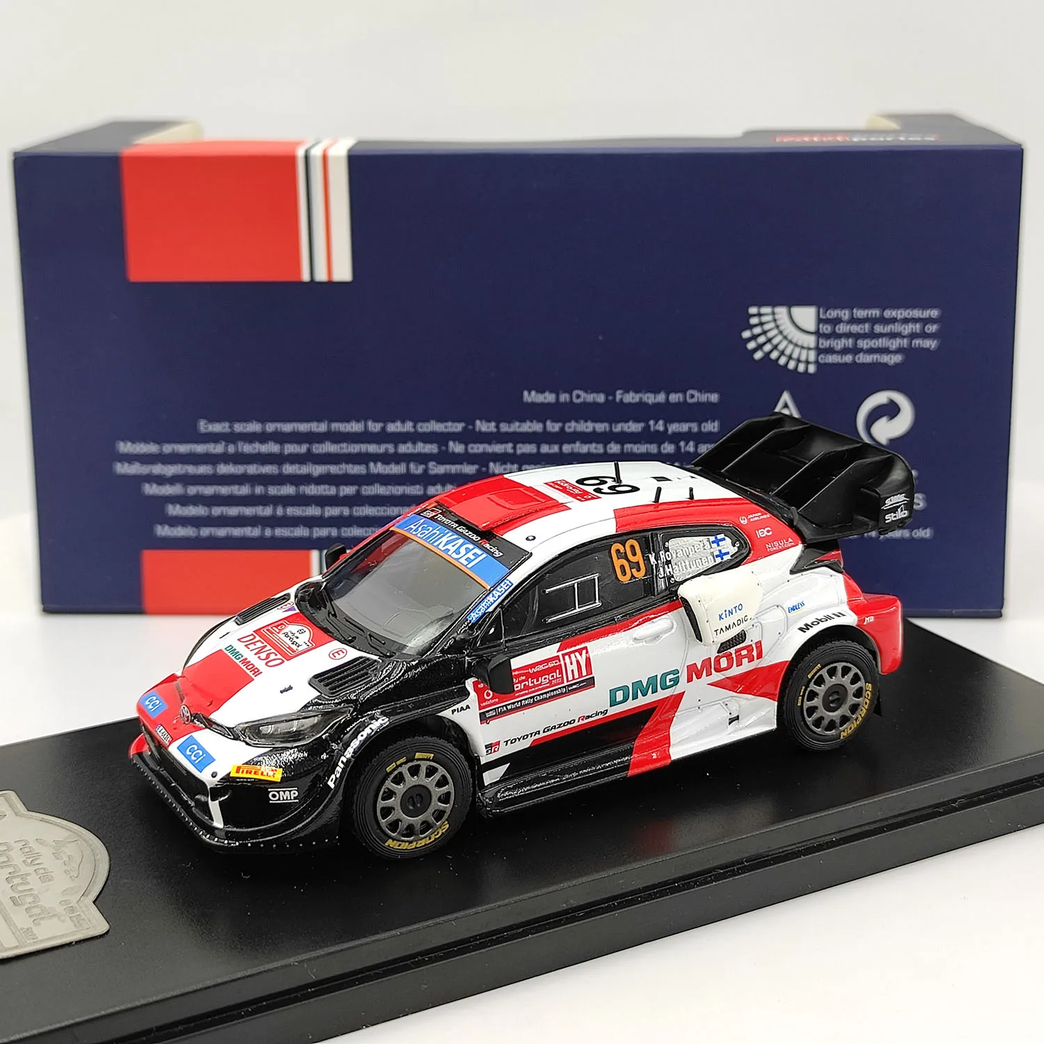 

Литой под давлением раллийный автомобиль IXO масштаба 1:43 Toyota Yaris # 69, модель автомобиля из сплава, Коллекционная игрушка, подарок, сувенир, витрина, орнамент