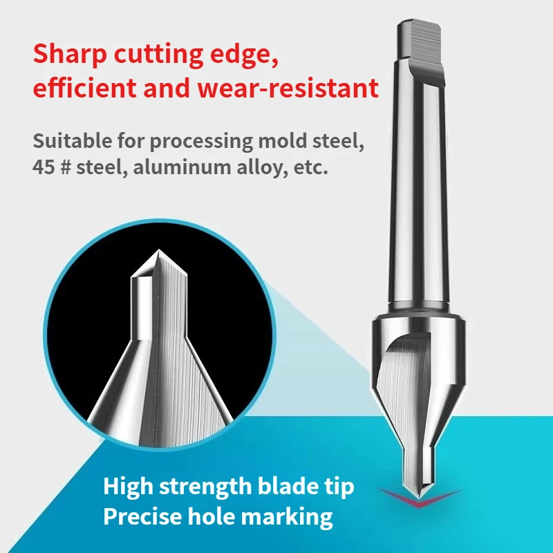 HSS Cone handle center drill Taper shank drill A type without protective cone B type with protective cone fixed center drill bit