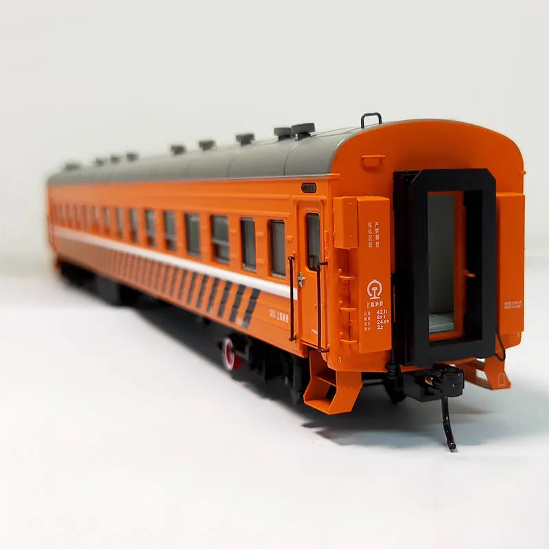 Assento duro ferroviário carro modelo de brinquedo, MTC Train Model Carriage, HO 1/87 YZ22, salvamento carro padrão, 202 Quadro Roda, 010