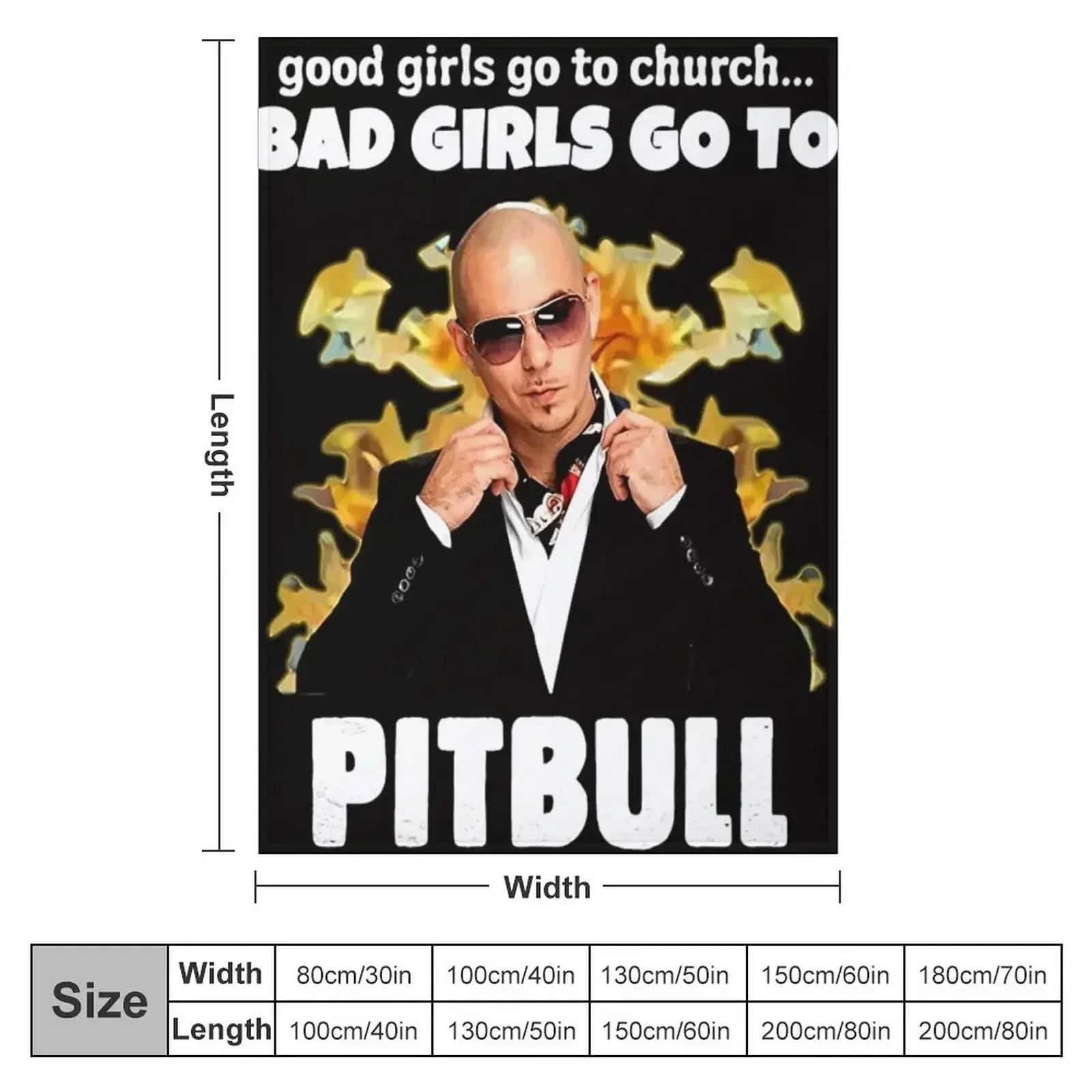 Good Girls Go Church Bad Girls Go Pitbull Throw Blanket couch cozy soft plush fuzzy picnic outdoor blanket