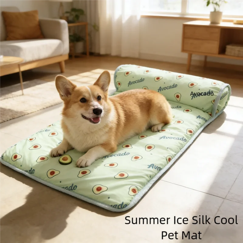 Tapete para cães, tapete de verão para resfriamento de cães, cobertor para gatos, sofá, respirável, cama para cães de estimação, verão, lavável para cães pequenos, médios e grandes
