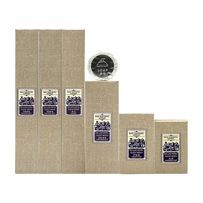 

A full set of disposable toiletries