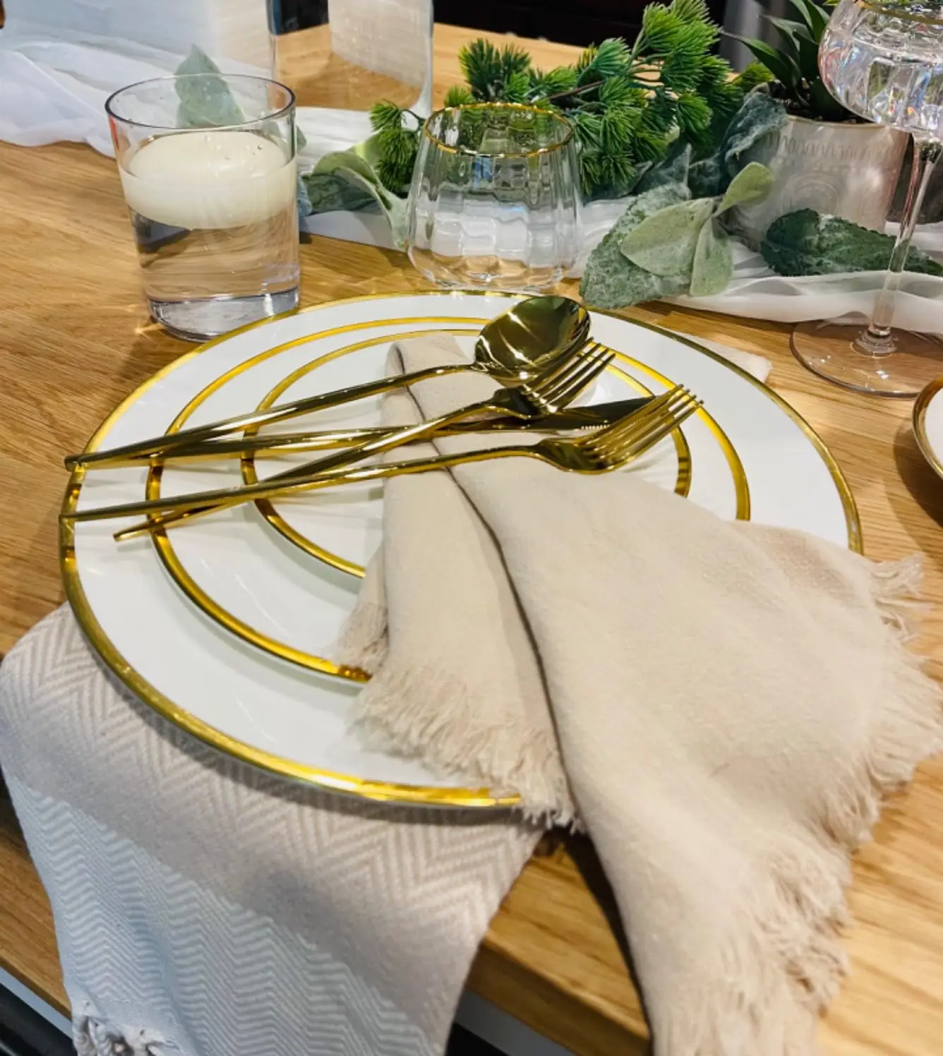 Gauze Cotton Rustic Napkins Elegant and Soft Retro Burr Cloth Linen for Wedding Party Dining Everyday Use Table Decoration