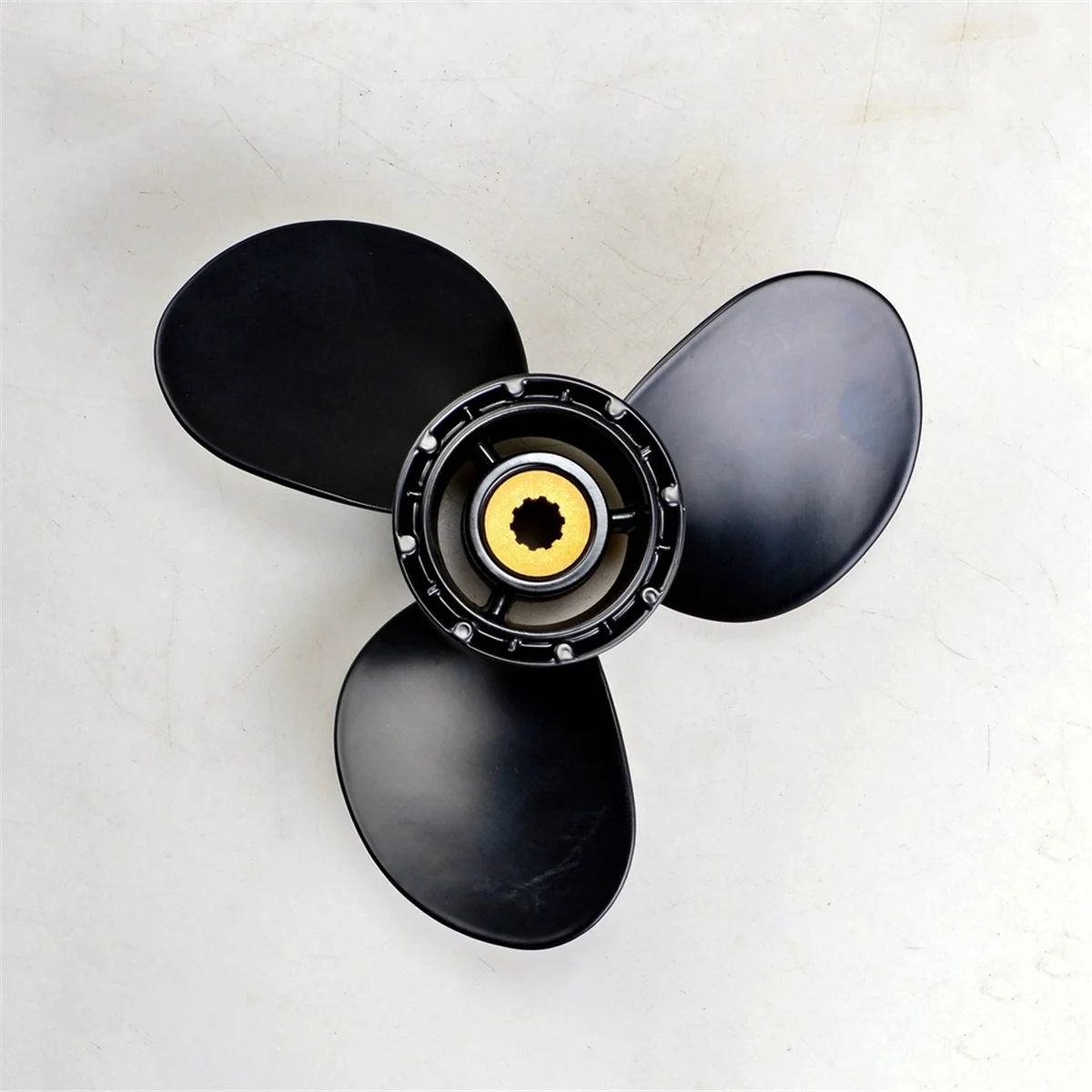 Outboard Propeller 9 1/4X10 58100-93733-019 for Suzuki 8 9.9 15 20 HP Motor, 3 Blade, 10 Spline, Marine