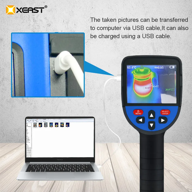 Thermography Thermo Detector Industrial Infrared Thermal Camera prices 220*160 Resolution Imager XE-32 Heat Image  USB Interface