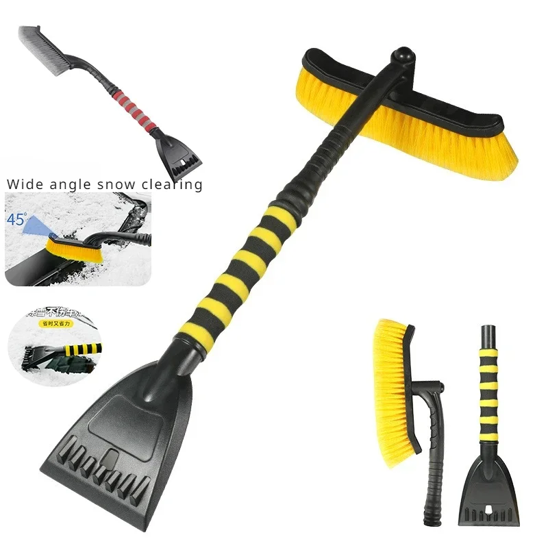 

2 in1 Car Ice Scraper Universal Snow Removal Windshield Window Cleaning Scraping Tool Auto Breaker Shovel Frost Glass Squeegee