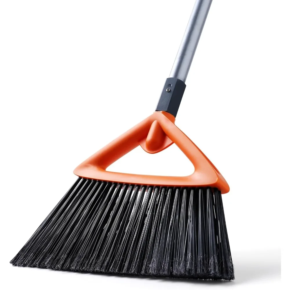 

Heavy Duty Outdoor Broom Stiff Bristles for Patio Garage Deck Kitchen Leaves Weeds Pet Hair Cleaning