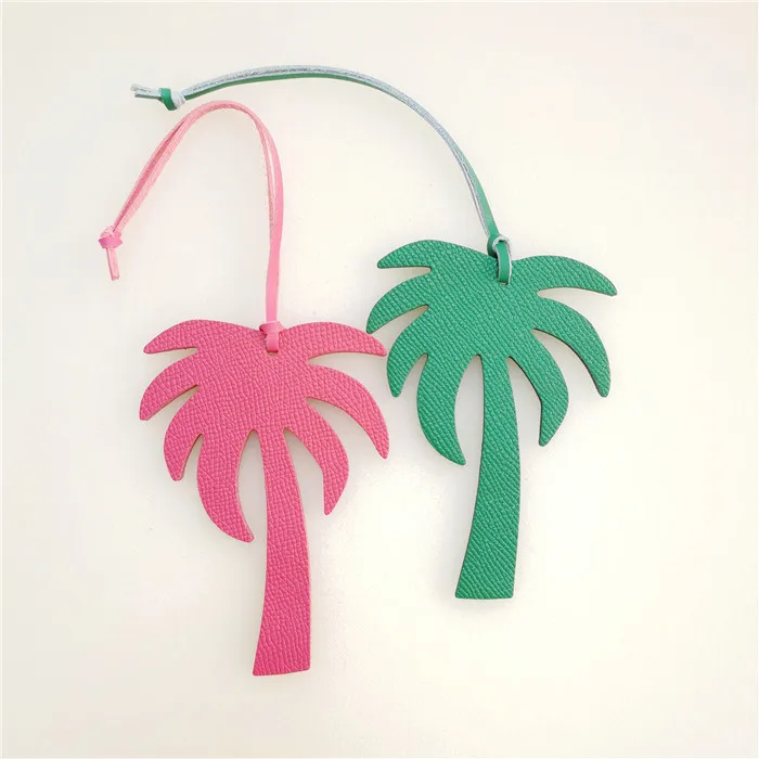 Genuine Coconut tree Leather Keychain Ladies Women Bags Backpack Pendant Charm