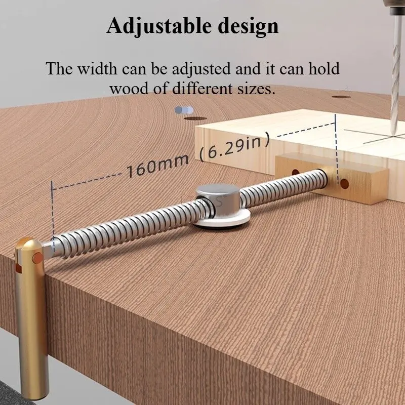 

Новый регулируемый Φ19 мм деревообрабатывающий настольный зажим для позиционирования, прецизионный деревообрабатывающий настольный шип, профессиональные плотничьи зажимы, инструменты