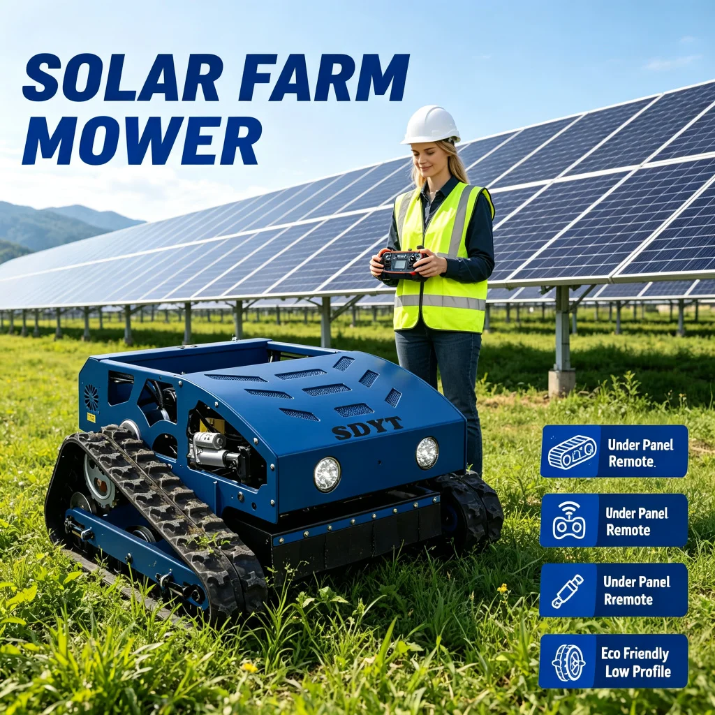 Customized Remote Flail Mower Anti‑slip Crawler Tracks Low Fuel Consumption Ideal for Steep Slopes Orchard & Farm Weeding CE EPA