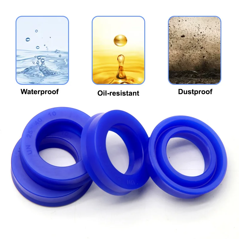 5 pz ID 8-19mm UN Albero Radiale Guarnizione Idraulica (IDxODxTHK) Poliuretano Pistone Albero Pistone Asta PU Singolo Labbro U Tazza Paraolio