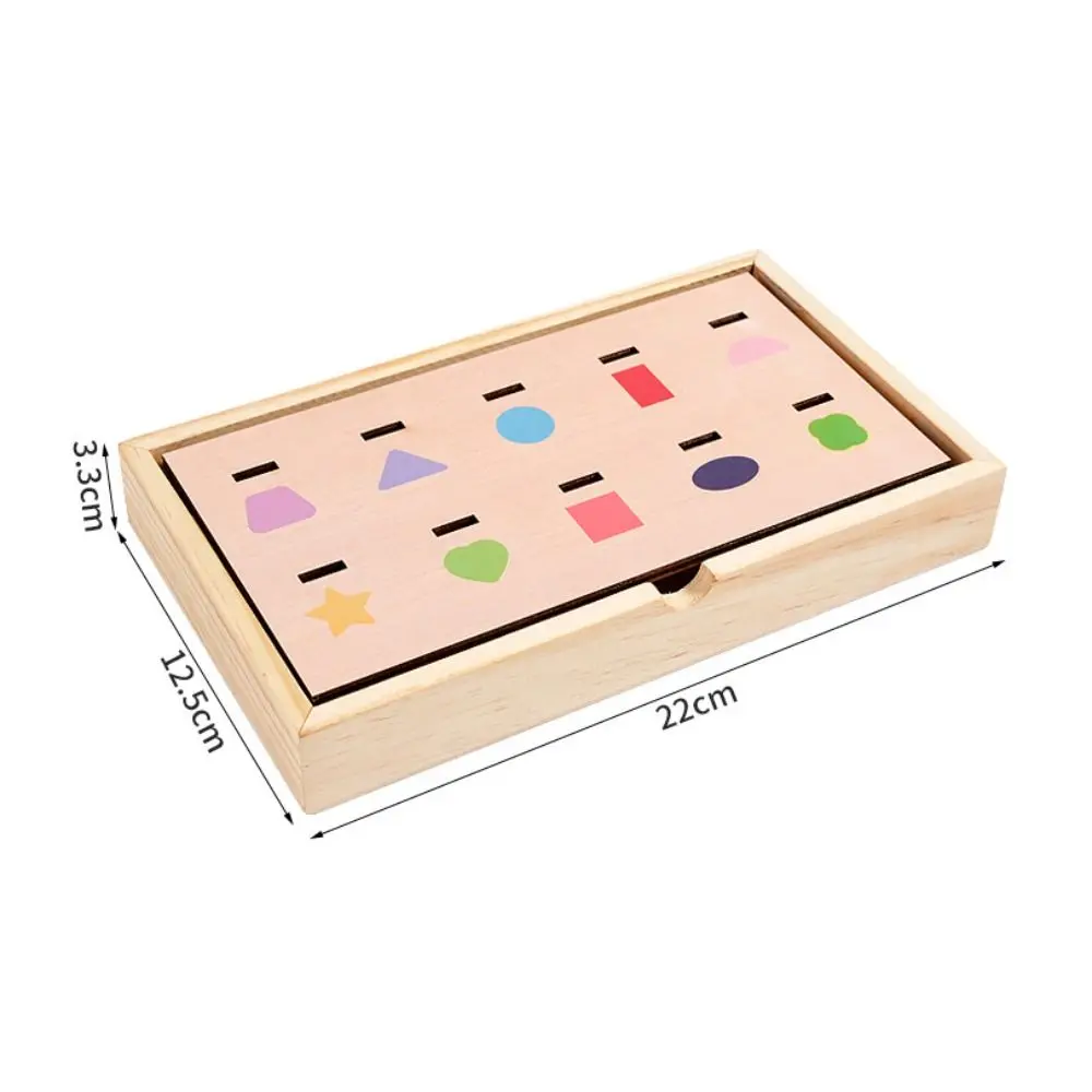 Holz Muster Passende Puzzle Frühe Bildung Denken Ausbildung Form Kognitive Spielzeug Multifunktionale Geschenk Montessori Puzzle