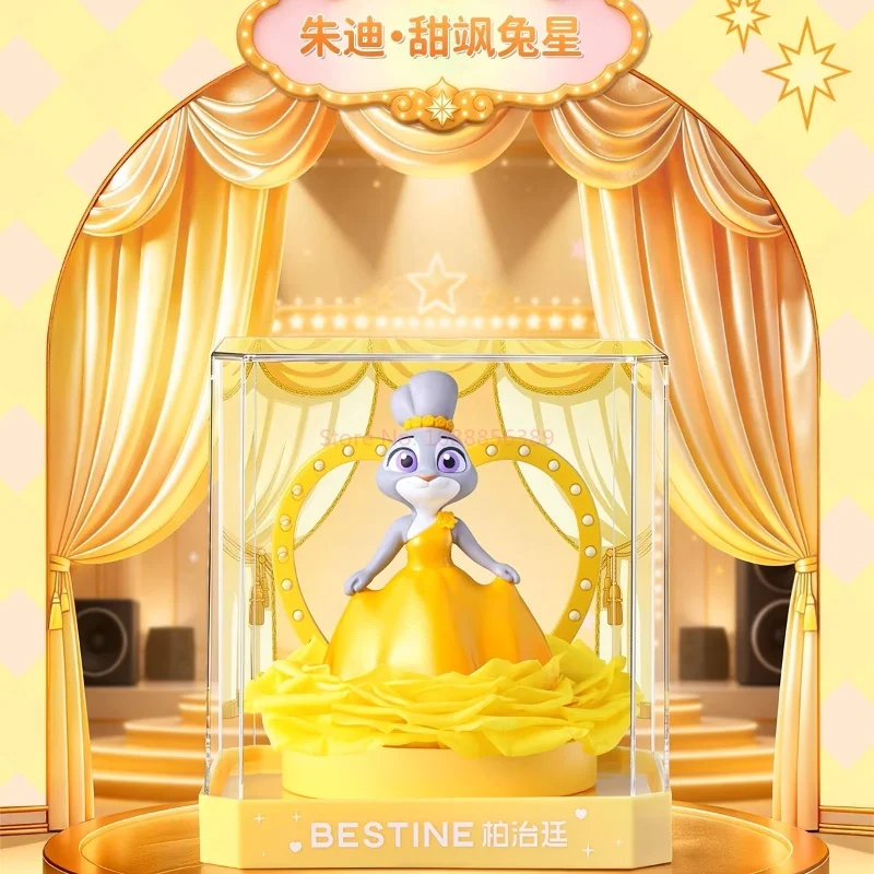 

In Stock Bestine Zootopia Eternal Flower Blind Box Starlight Theater Judy Nick Series Valentines Day Birthday Gift For Anime Fan