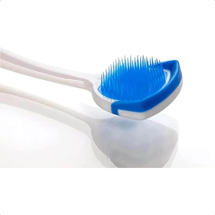 ألوان منظف اللسان من Orabrush قد تتختلف عبوة من قطعتين