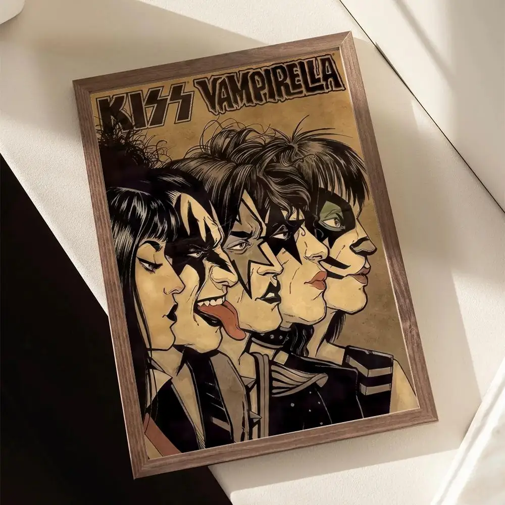 Rock Band Album K-Kiss Poster Decorative Stickers Wall Art Mural Photo Design for Home Living Room Hallway Decor Gift - view 5