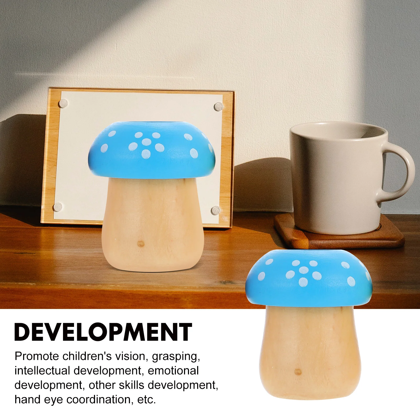 3 Pcs Mushroom Kaleidoscope Kids Color Cognition Toy Observation Children Toys Cognitive Educational Plaything Funny Shape