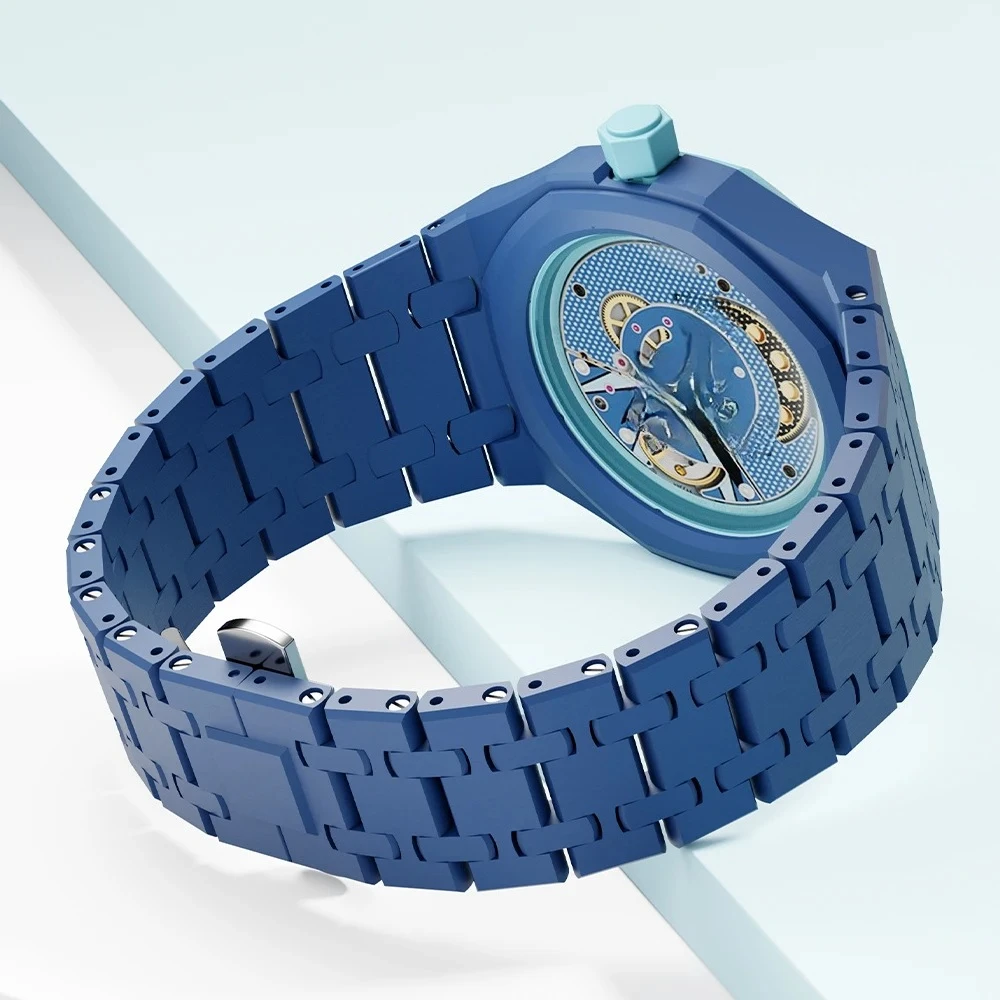 2026 Ceramic Modification Kit for Swatch X AP Royal POP Biomaterials Watch Case + bioceramic Strap Pocket Changer To Wristwatch image 2