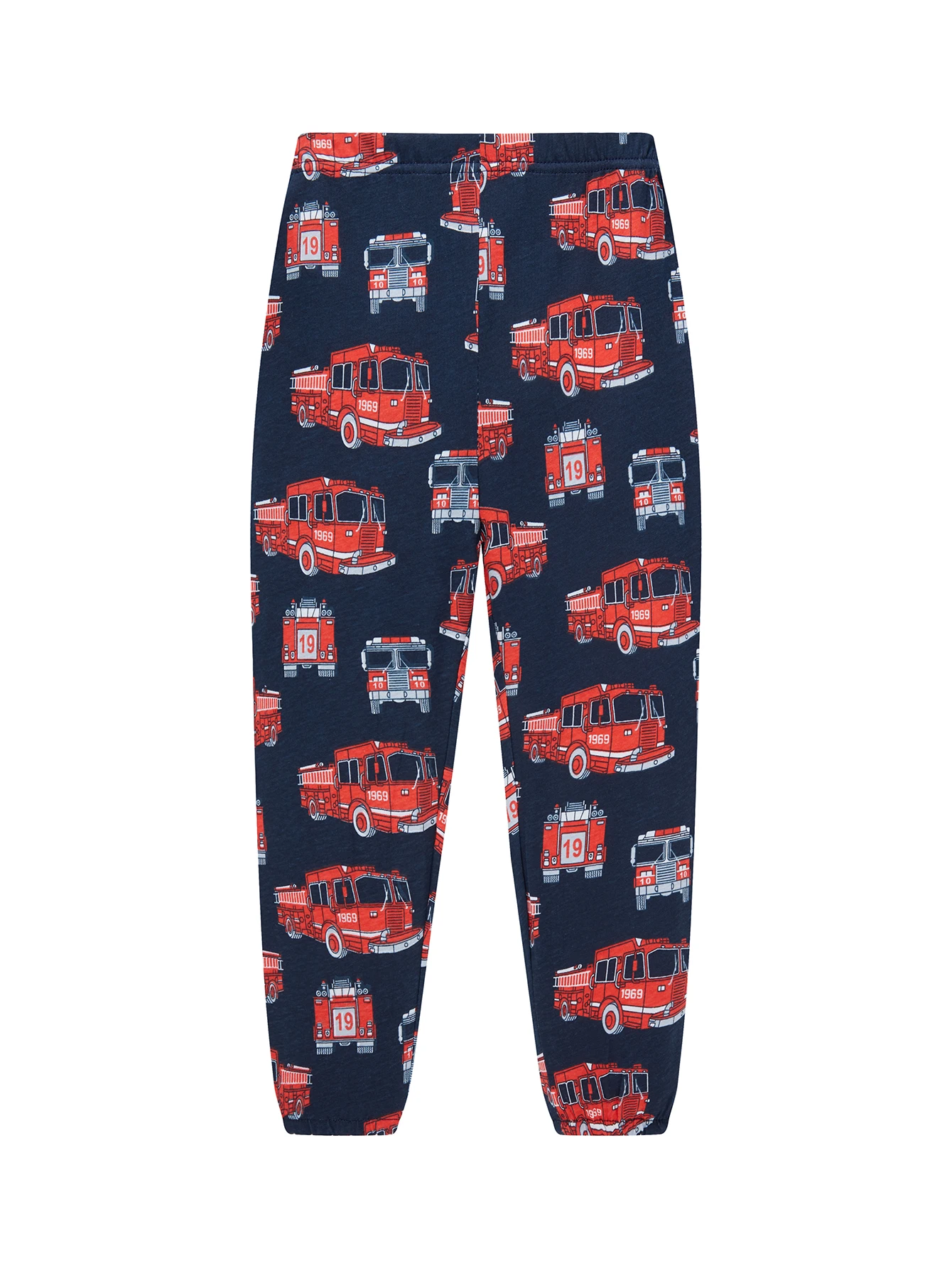 100% Baumwolle Kinder-Pyjama-Set für 1-8 Jahre alte Jungen und Mädchen, vollflächig bedruckter Cartoon-Pyjama, 2-teilig, bequemer Langarm-Hausanzug – Detail 7