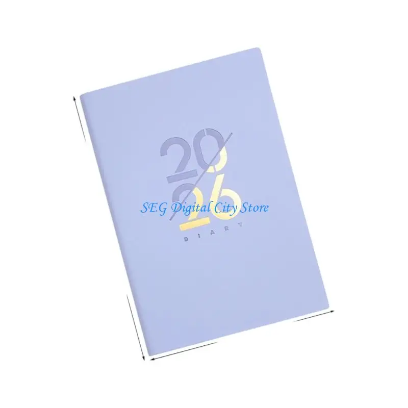 U75b 2026 Daily Monthly Planner 320 صفحة مؤرخة مخطط Softcover Leather Day #2