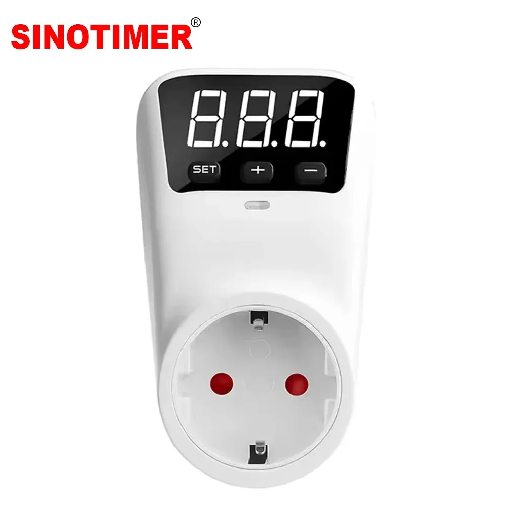 230V AC 220V Automatic Voltage Protector Socket Power EU Plug Sockets Voltage Safe Refrigerator Protect Outlet Electrical Supply