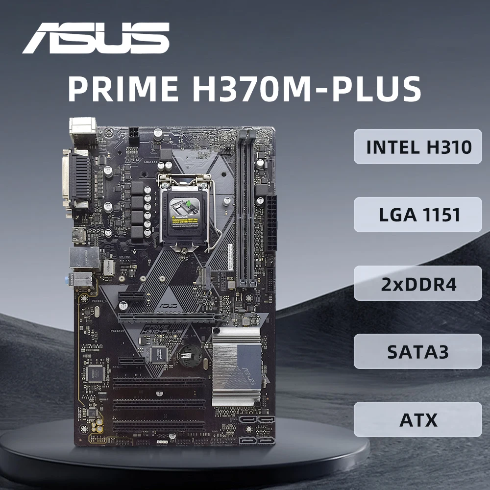 Asus PRIME H310-PLUS Motherboard LGA 1151 Motherboard DDR4 32GB 2133MH Intel H310 ATX M.2 SATA3 PCI-E 3.0 VGA HDMI 4×USB3.1 Gen1